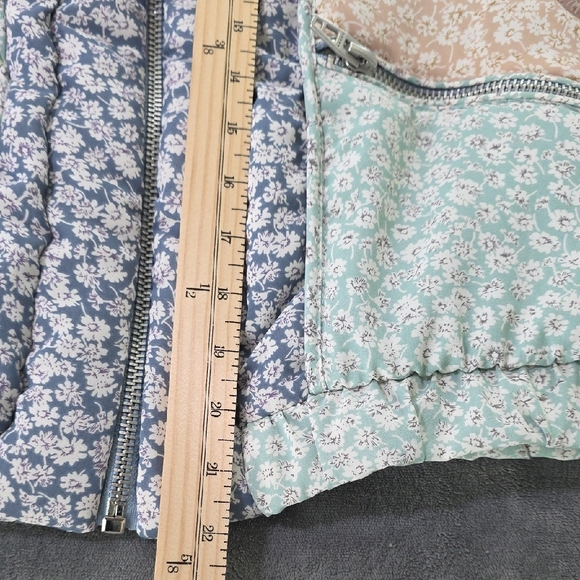 Blank NYC Floral Puff Light Jacket - Blue, Pink, and Gray Size XS - Picture 10 of 15